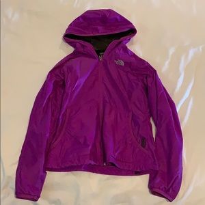 The North Face fleece lined windbreaker